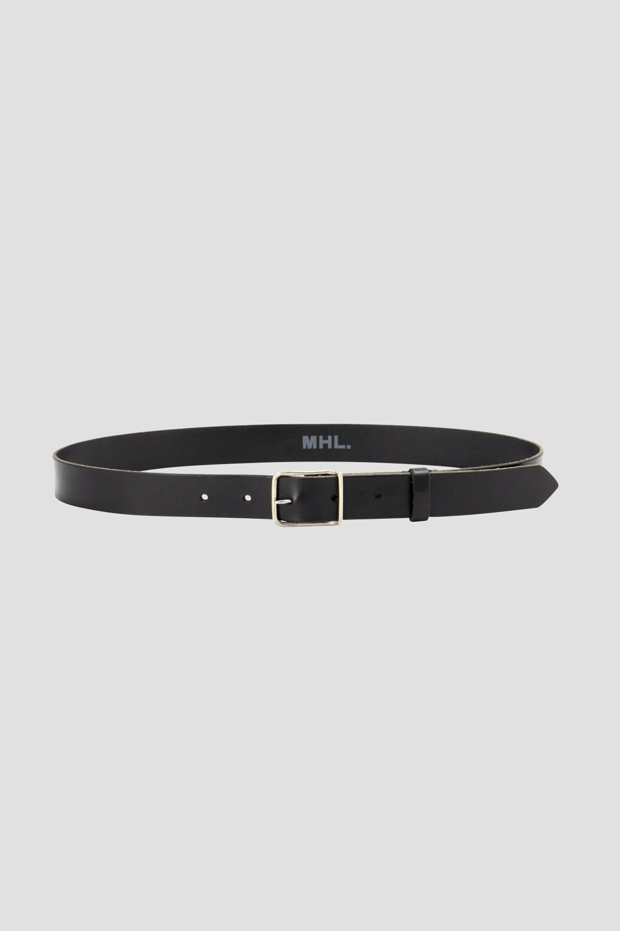 MHL.「KEEPER BUCKLE BELT」|ベルト|BLACK