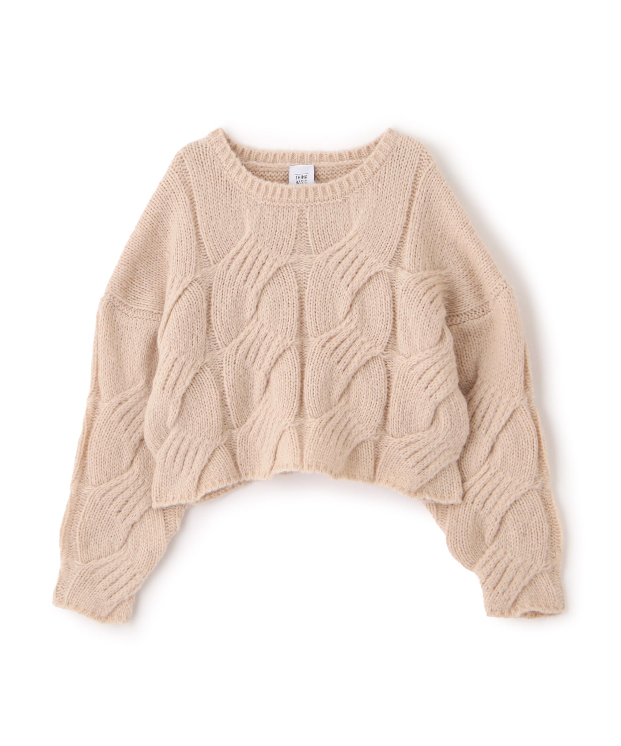  「クロップドケーブルニット」|ニット・セーター|