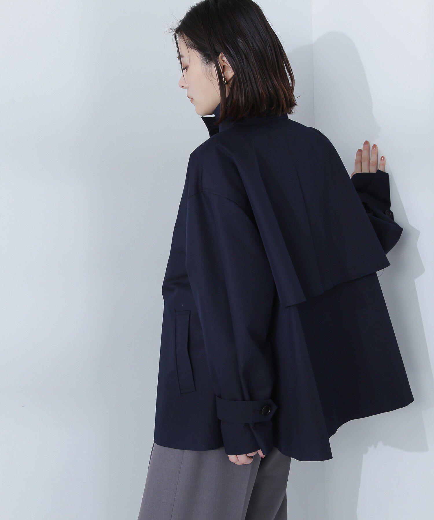  「スタンドネックハーフコート」|ブルゾン・スタジャン|