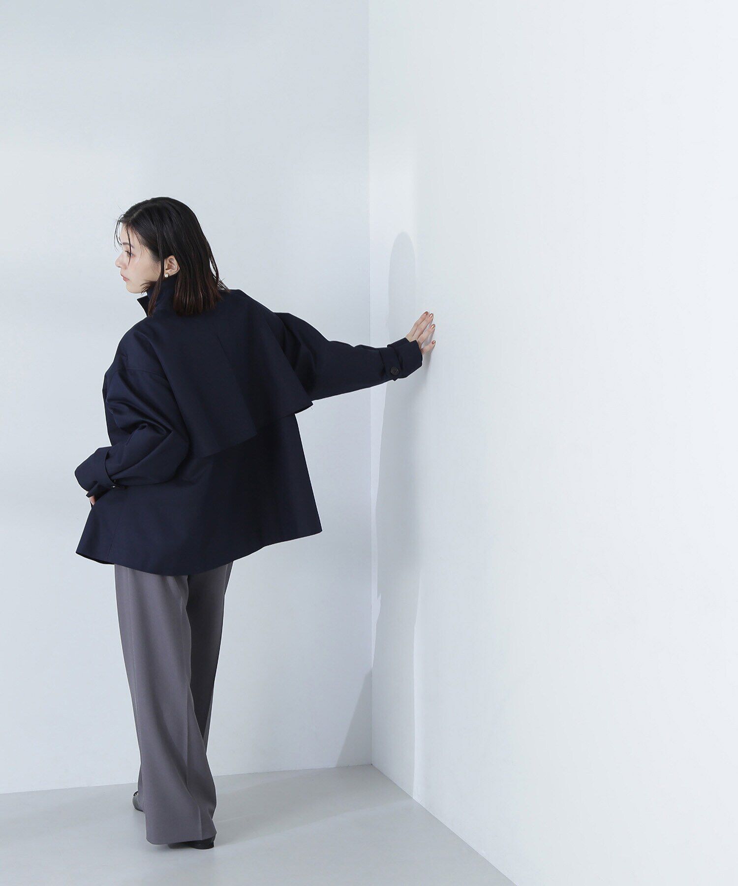  「スタンドネックハーフコート」|ブルゾン・スタジャン|