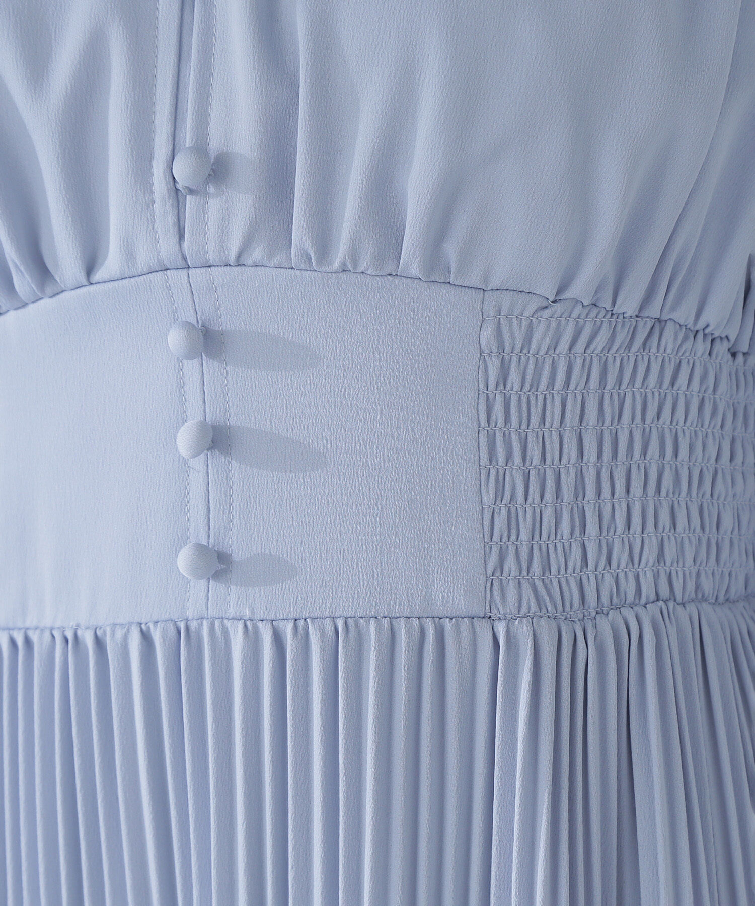  「Vネックプリーツワンピース」|ワンピース|