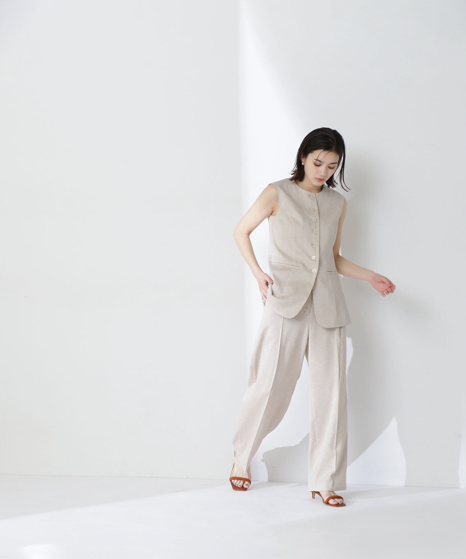  「リネンライクパンツ」|その他|