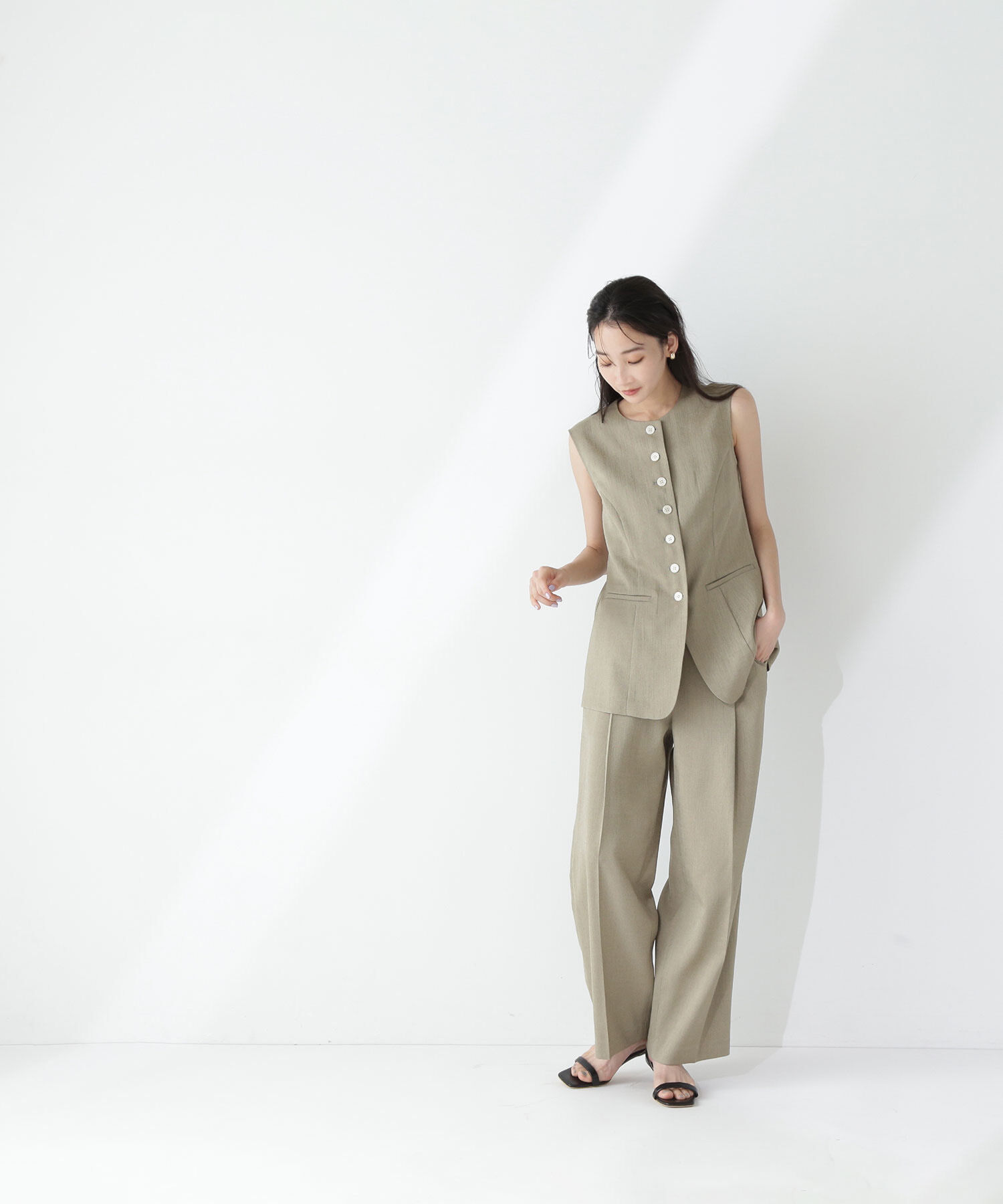  「リネンライクパンツ」|その他|
