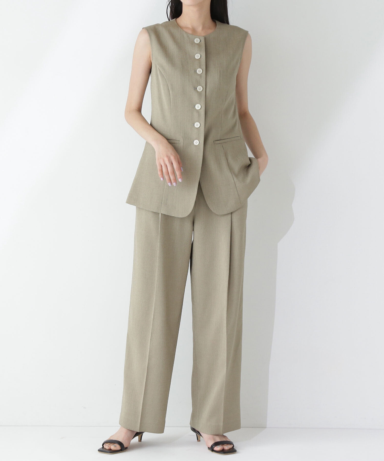  「リネンライクパンツ」|その他|