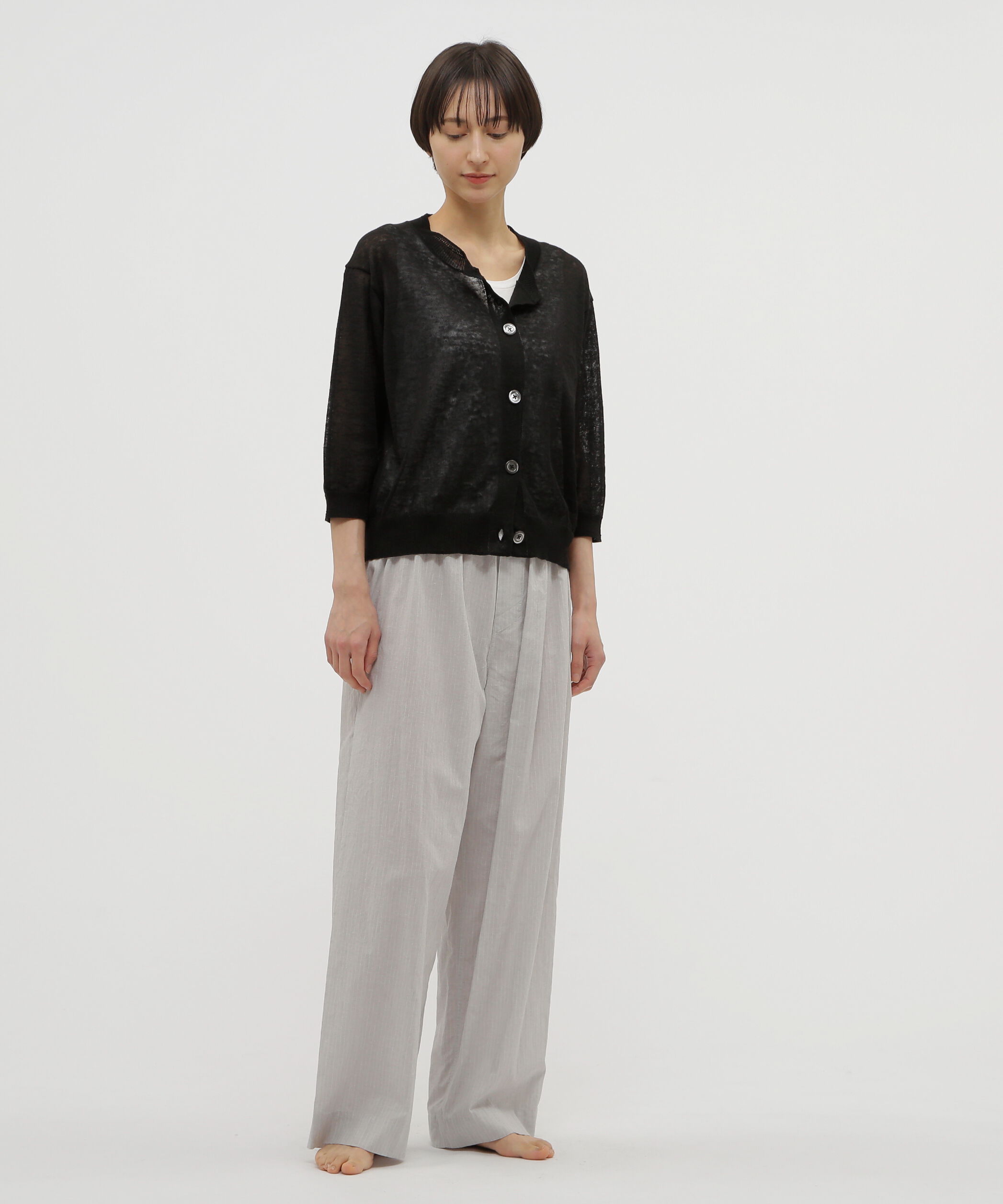 MARGARET HOWELL HOUSEHOLDGOODS「FINE LINEN」|カーディガン|