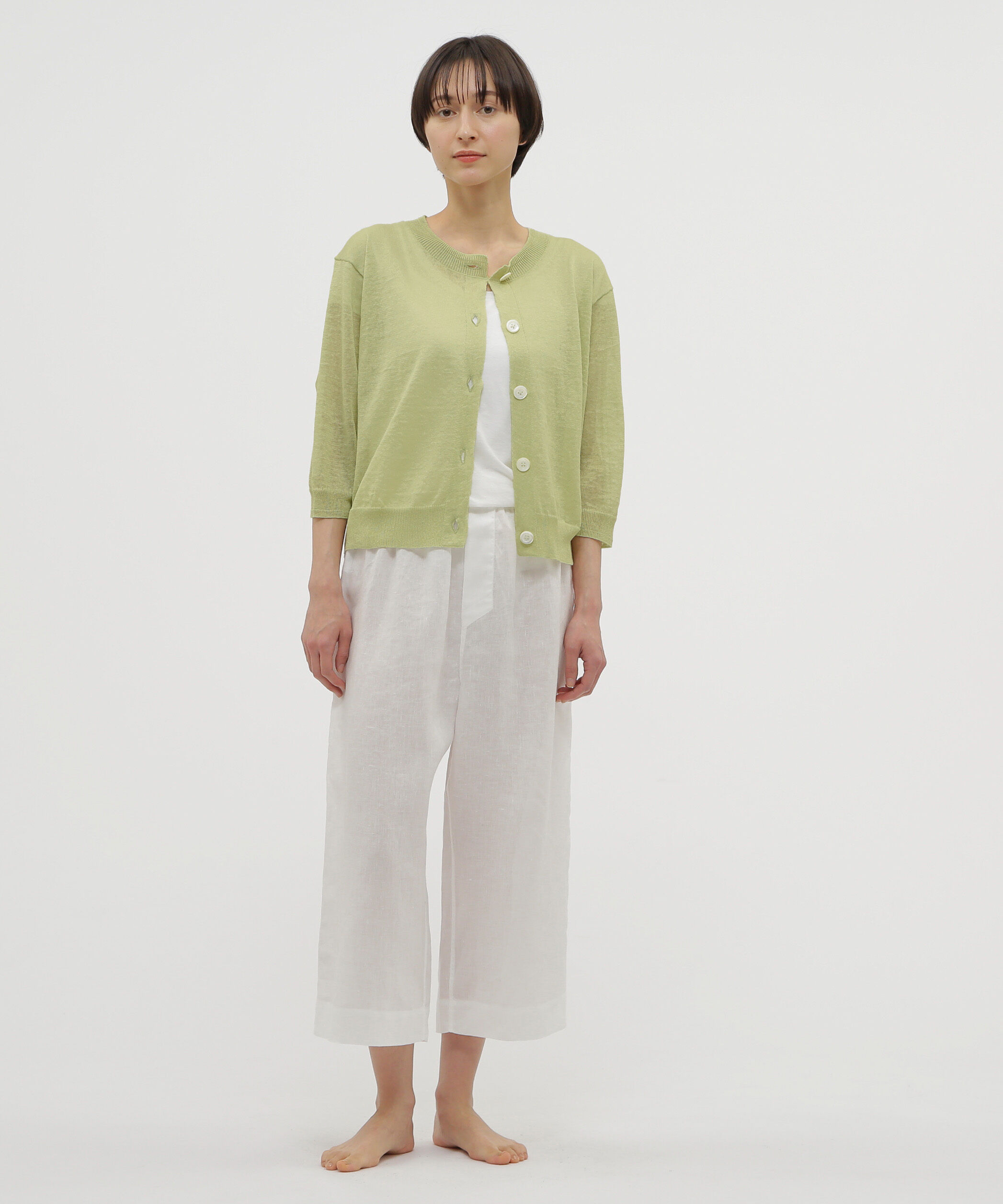 MARGARET HOWELL HOUSEHOLDGOODS「FINE LINEN」|カーディガン|