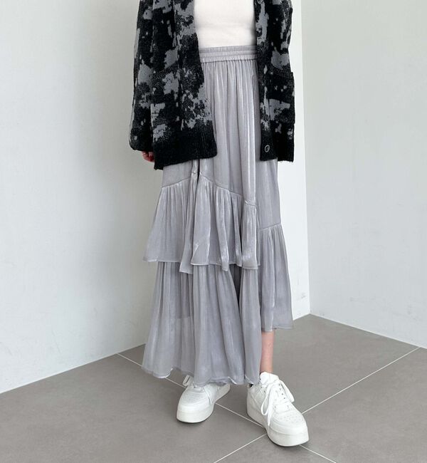 archives「シャイニーアシメティアードスカート」|スカート|
