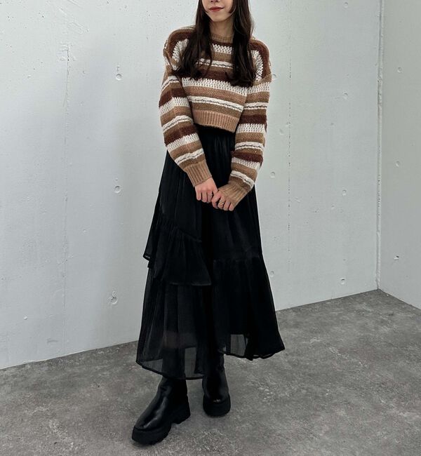 archives「シャイニーアシメティアードスカート」|スカート|