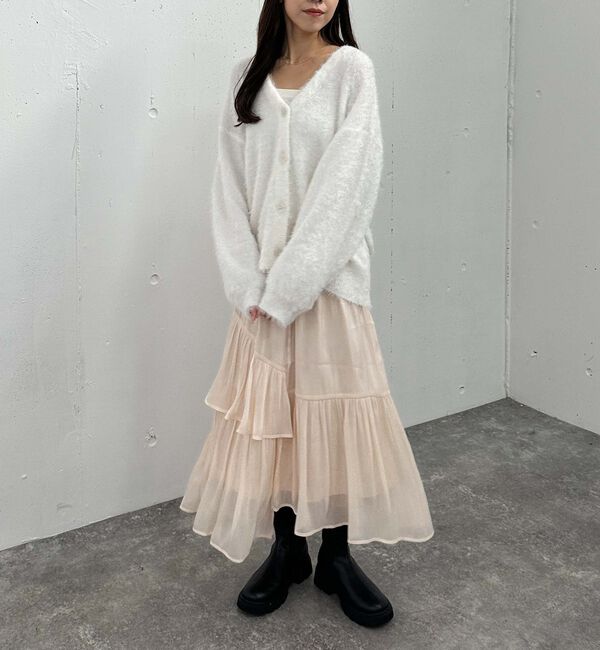 archives「シャイニーアシメティアードスカート」|スカート|