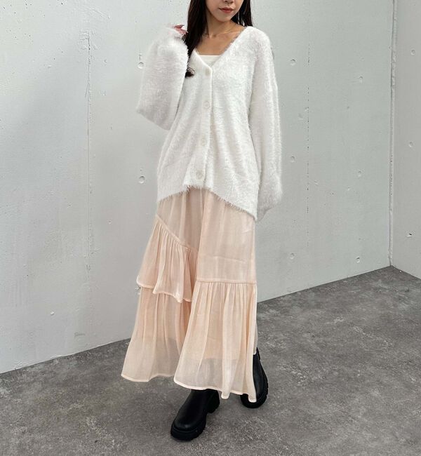 archives「シャイニーアシメティアードスカート」|スカート|