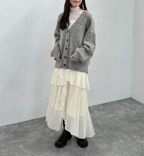 archives「ＭＩＸブラッシュミドルニットカーディガン」|カーディガン|