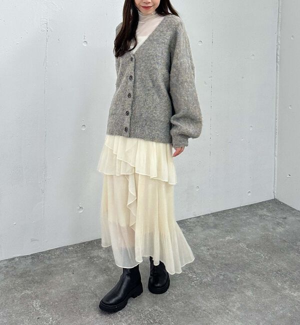 archives「ＭＩＸブラッシュミドルニットカーディガン」|カーディガン|