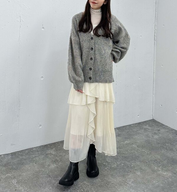 archives「ＭＩＸブラッシュミドルニットカーディガン」|カーディガン|