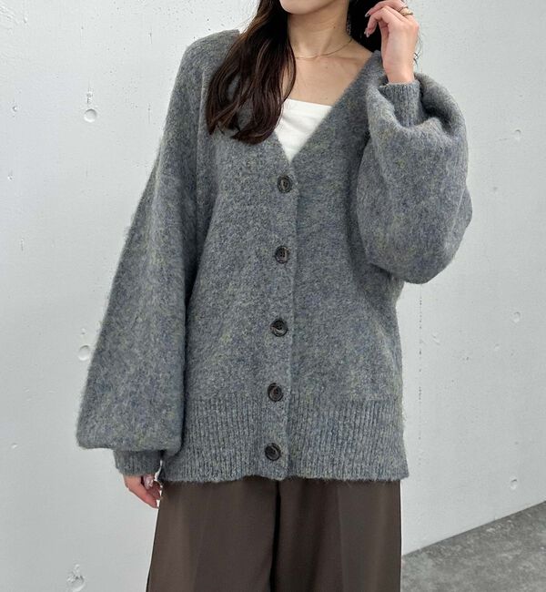 archives「ＭＩＸブラッシュミドルニットカーディガン」|カーディガン|