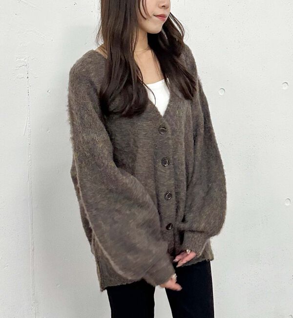 archives「ＭＩＸブラッシュミドルニットカーディガン」|カーディガン|