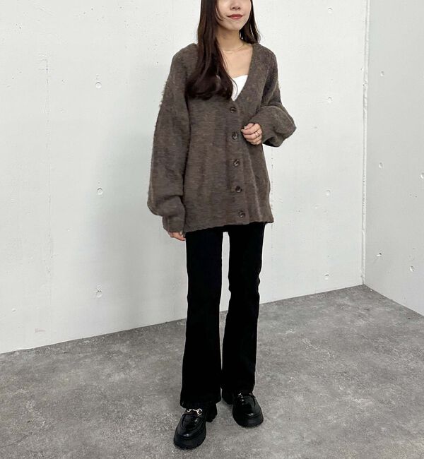 archives「ＭＩＸブラッシュミドルニットカーディガン」|カーディガン|