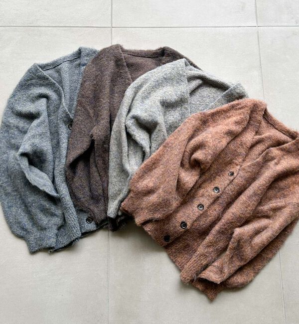 archives「ＭＩＸブラッシュミドルニットカーディガン」|カーディガン|