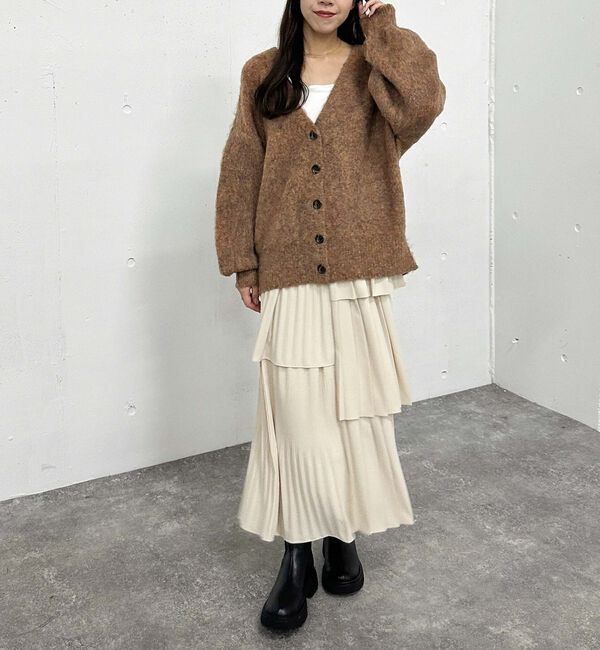 archives「ＭＩＸブラッシュミドルニットカーディガン」|カーディガン|