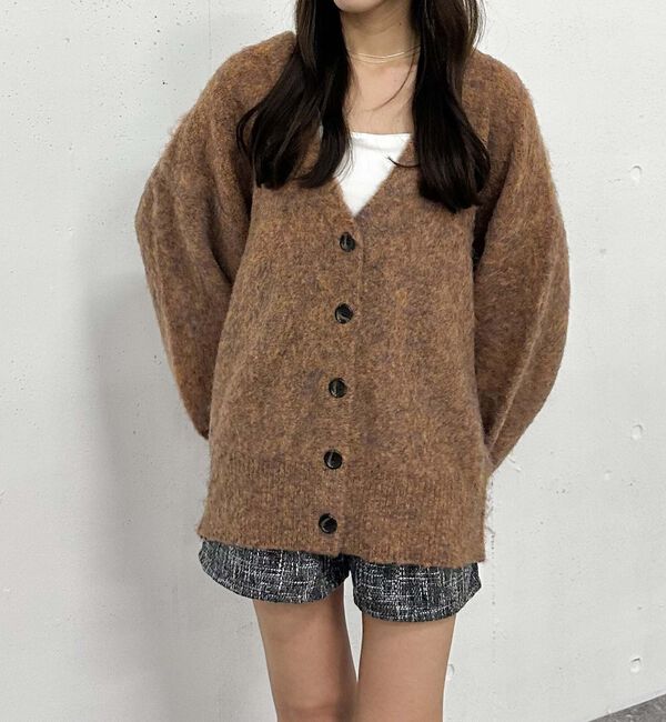 archives「ＭＩＸブラッシュミドルニットカーディガン」|カーディガン|