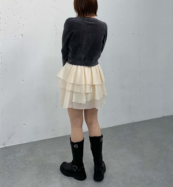 archives「ベロアライク金ボタンニットカーディガン」|カーディガン|