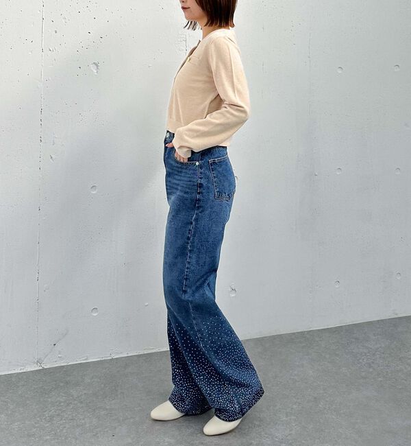 archives「ベロアライク金ボタンニットカーディガン」|カーディガン|