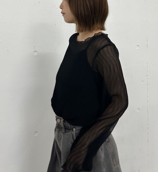 archives「シアー楊柳ＴＯＰＳ／」|カーディガン|