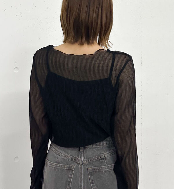 archives「シアー楊柳ＴＯＰＳ／」|カーディガン|