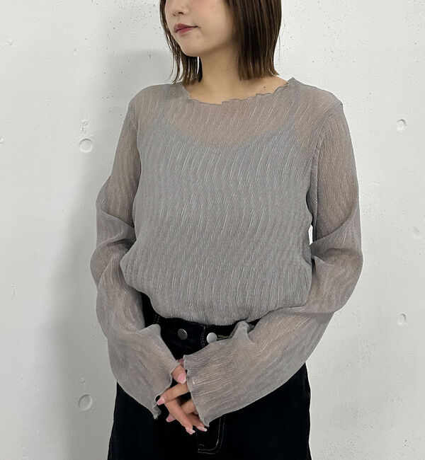 archives「シアー楊柳ＴＯＰＳ／」|カーディガン|