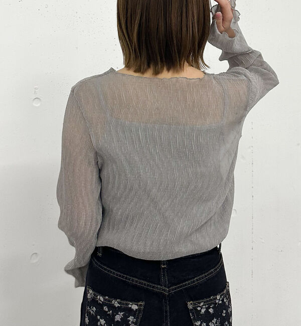 archives「シアー楊柳ＴＯＰＳ／」|カーディガン|