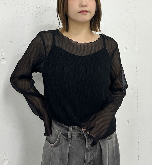 archives「シアー楊柳ＴＯＰＳ／」|カーディガン|