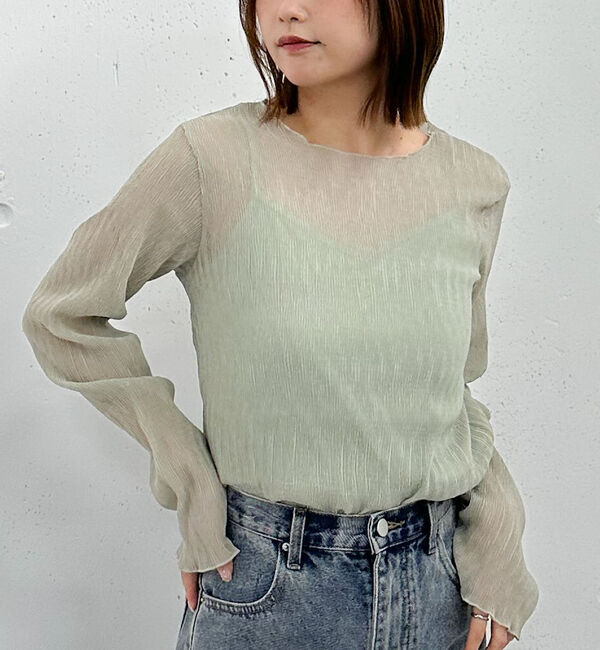 archives「シアー楊柳ＴＯＰＳ／」|カーディガン|