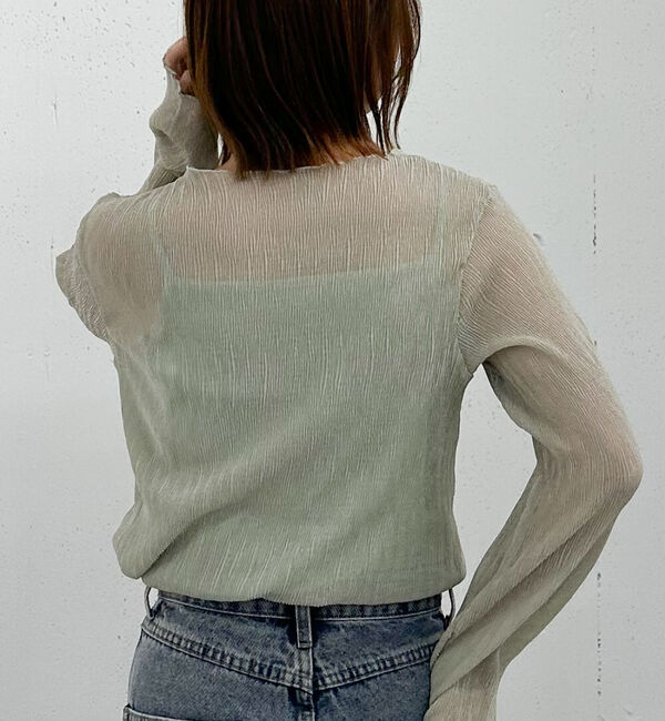 archives「シアー楊柳ＴＯＰＳ／」|カーディガン|