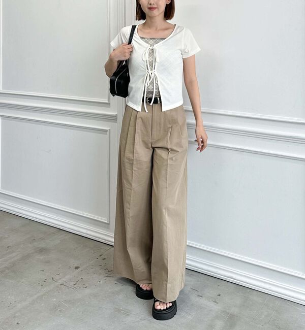 archives「Ｆリボンカットカーディガン&times;チェックキャミＳＥＴ」|カーディガン|