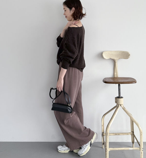 Doux archives「スパンコールボートネックニット」|ニット・セーター|