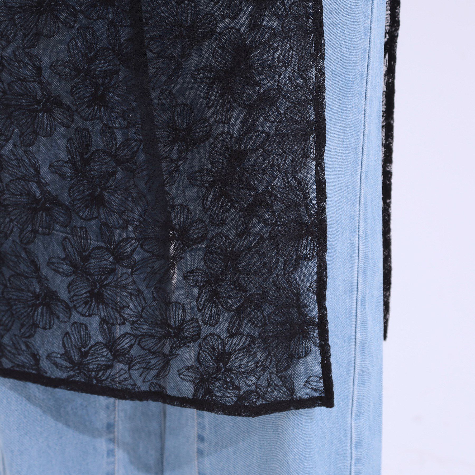 SHOO･LA･RUE「【洗える】チュール刺繍ラップスカート」|スカート|