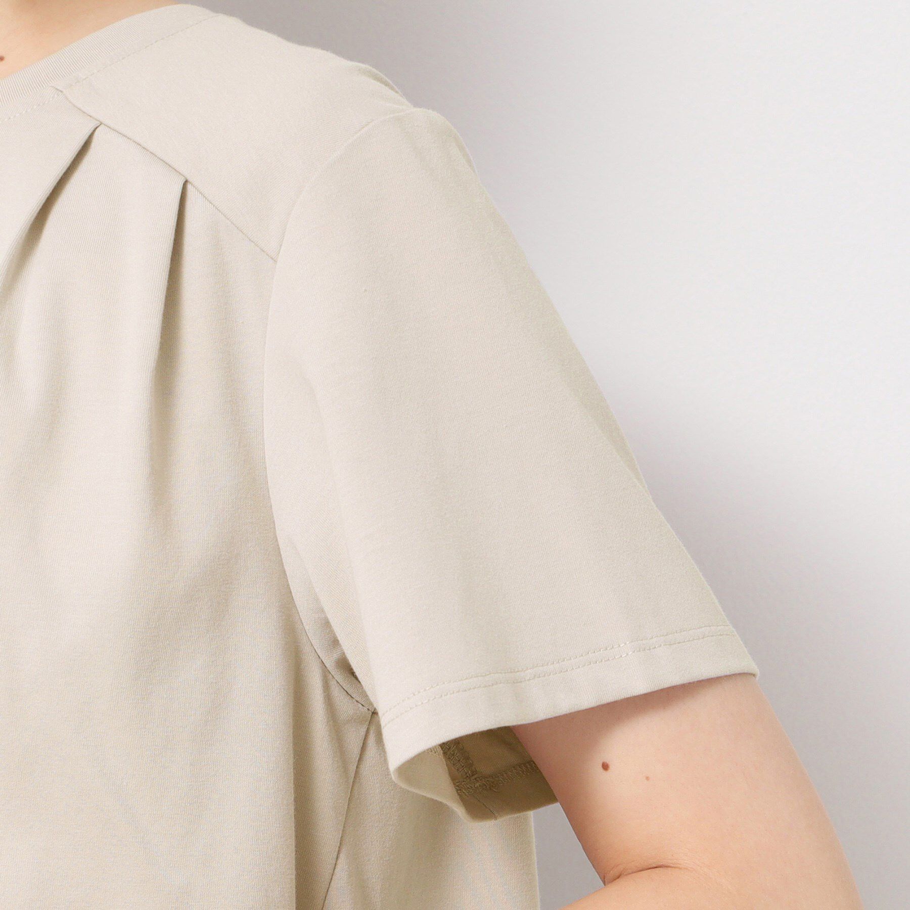 Dessin「【洗える】バックプリーツデザインカットソー」|Tシャツ・カットソー|