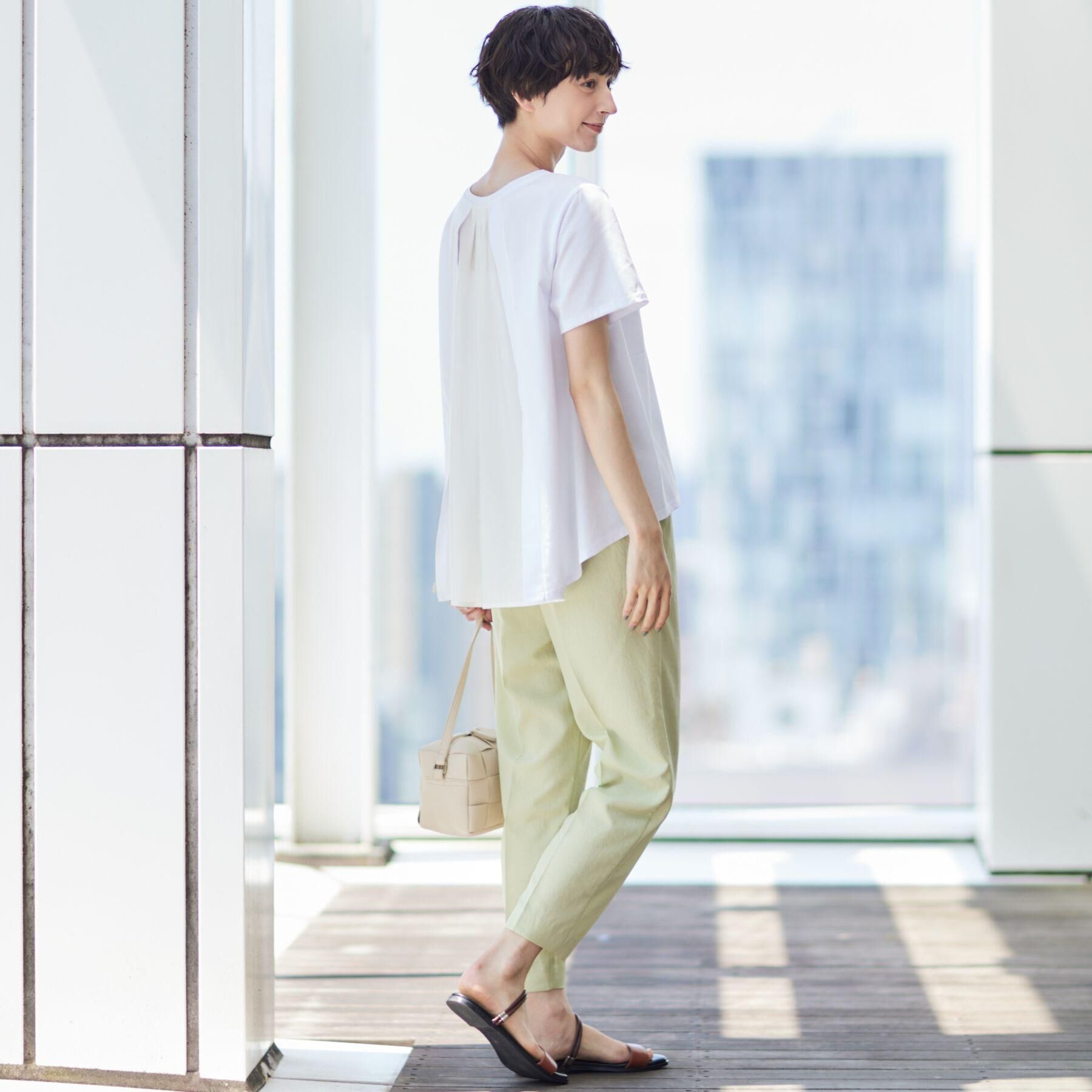 Dessin「【洗える】バックプリーツデザインカットソー」|Tシャツ・カットソー|