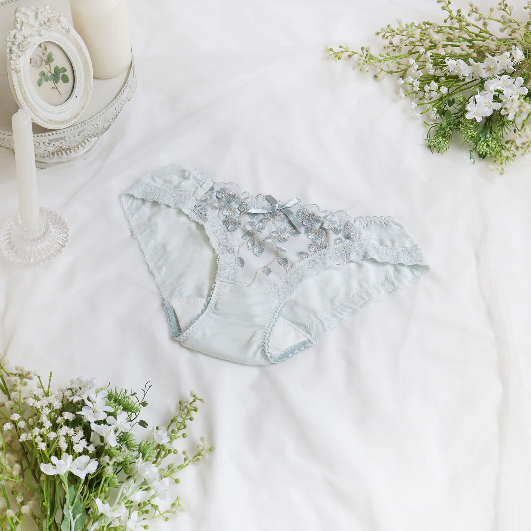 Risa Magli「マリーナ サニタリーショーツ」|インナー|サックスブルー(09