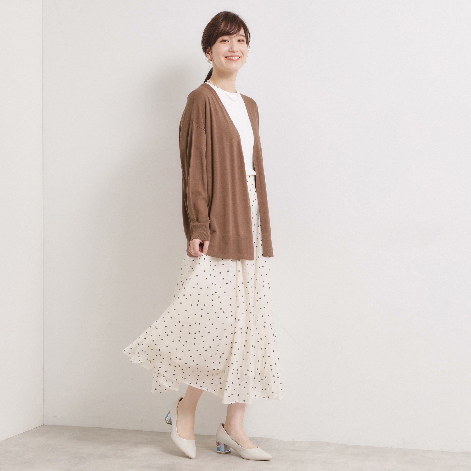 ITS&rsquo;DEMO「【手洗い可／アンチピリング】着流しカーディガン」|カーディガン|