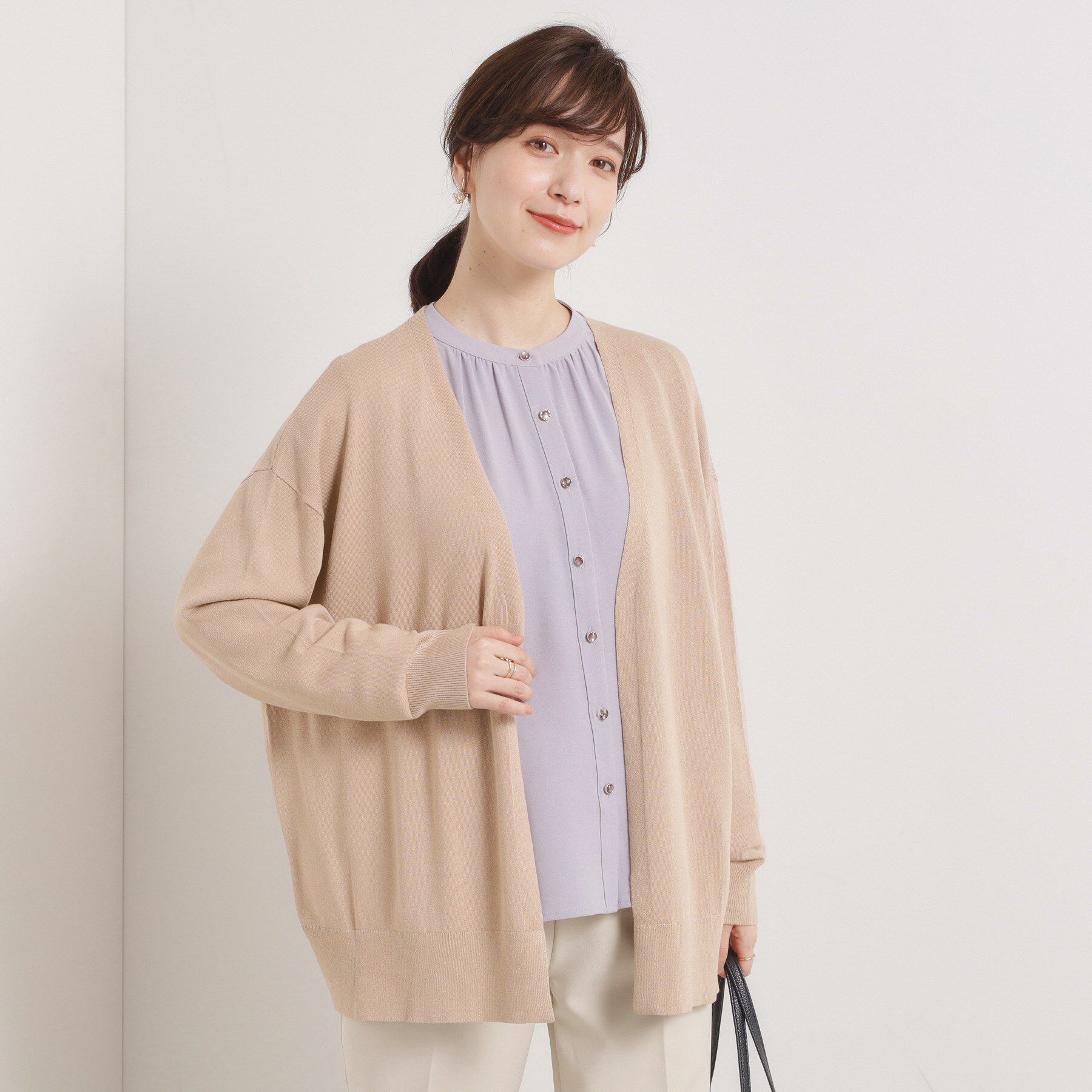 ITS&rsquo;DEMO「【手洗い可／アンチピリング】着流しカーディガン」|カーディガン|