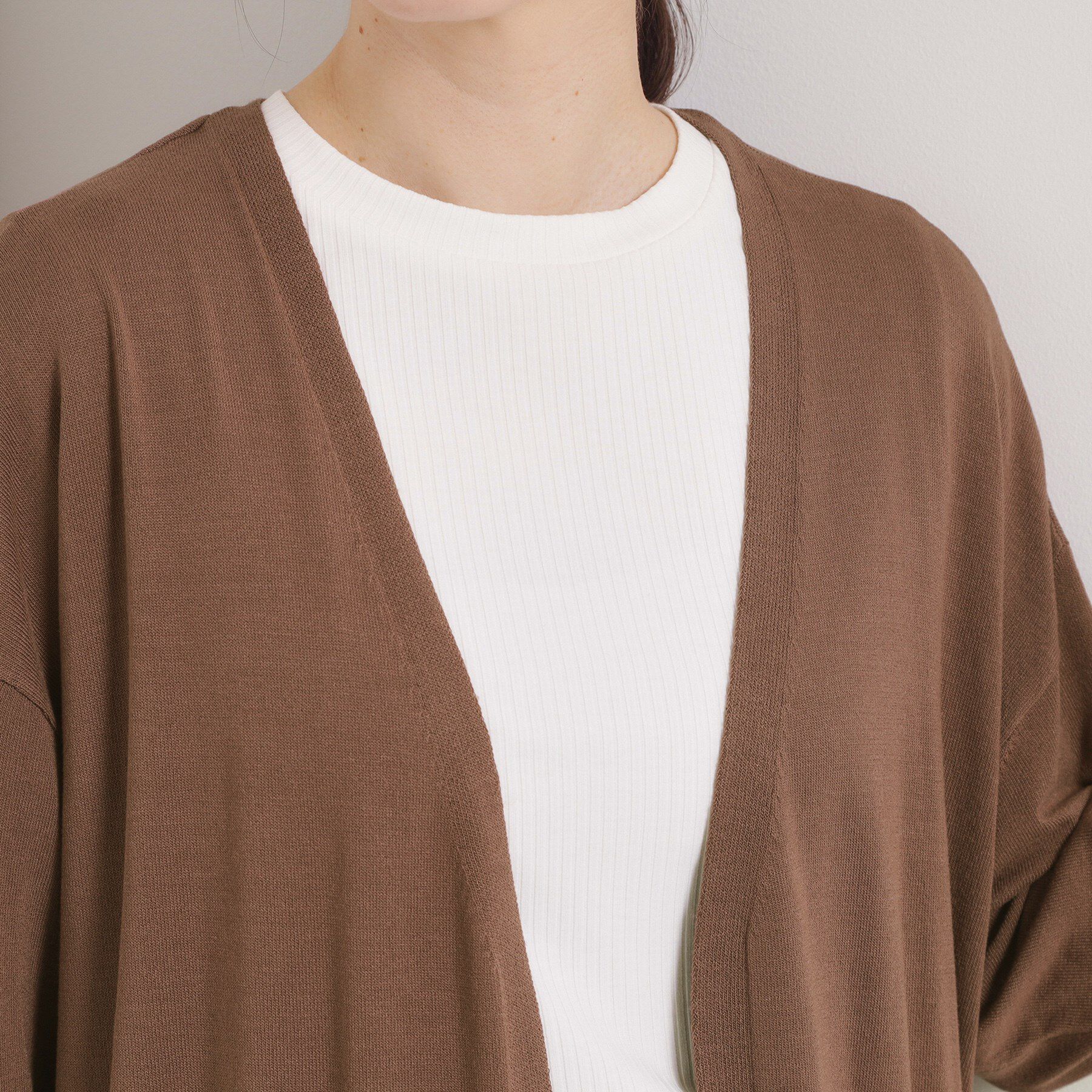 ITS&rsquo;DEMO「【手洗い可／アンチピリング】着流しカーディガン」|カーディガン|