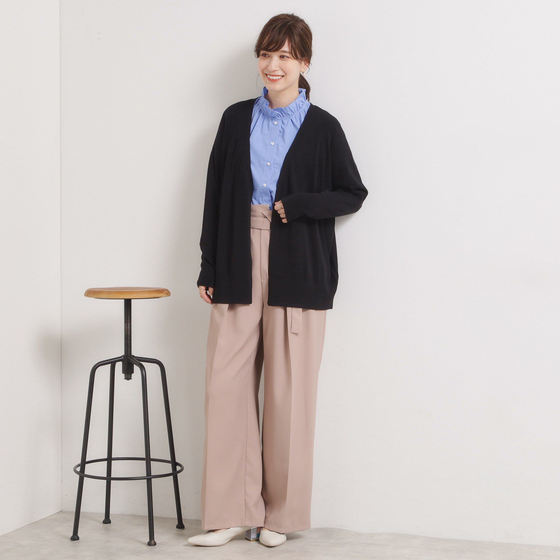 ITS&rsquo;DEMO「【手洗い可／アンチピリング】着流しカーディガン」|カーディガン|