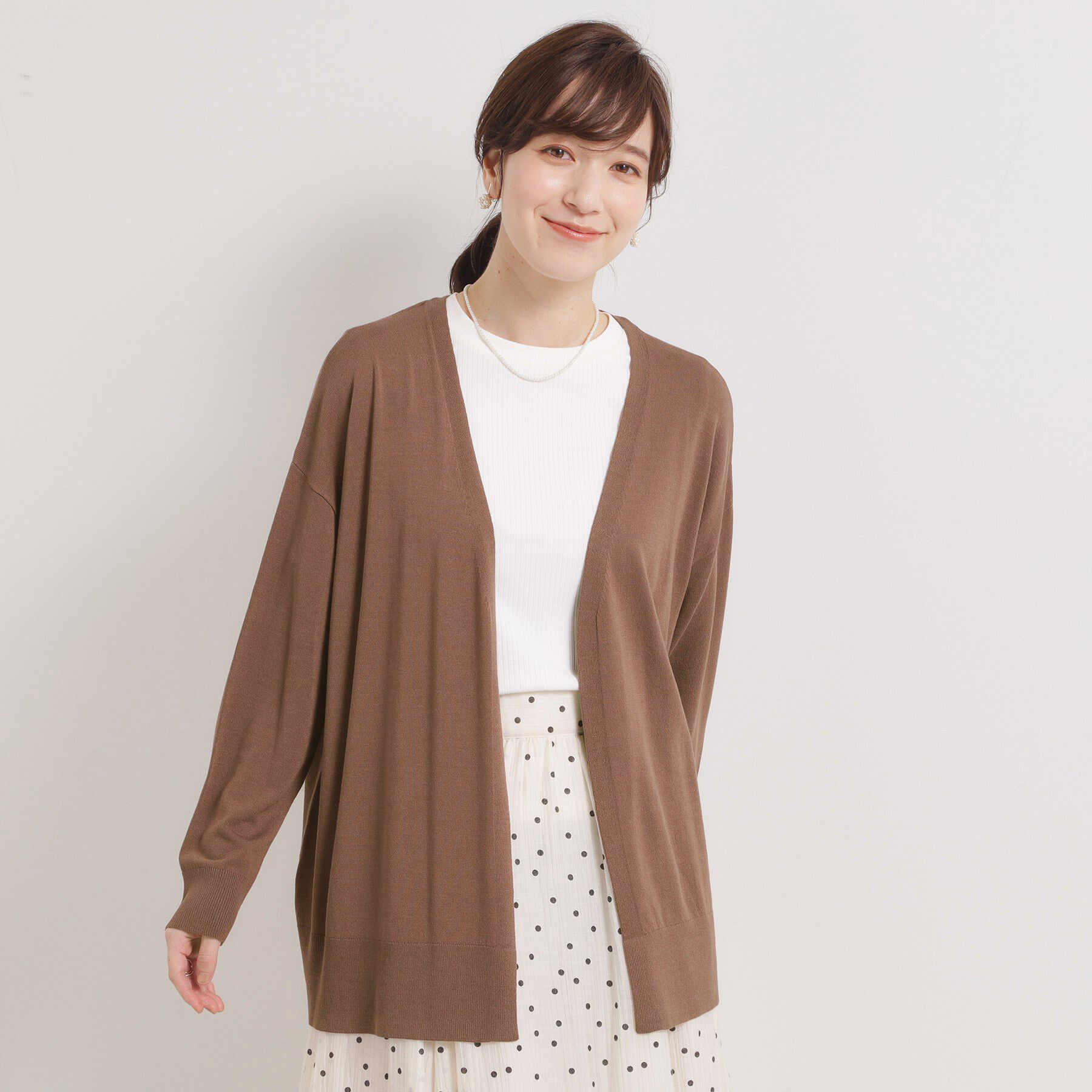 ITS&rsquo;DEMO「【手洗い可／アンチピリング】着流しカーディガン」|カーディガン|