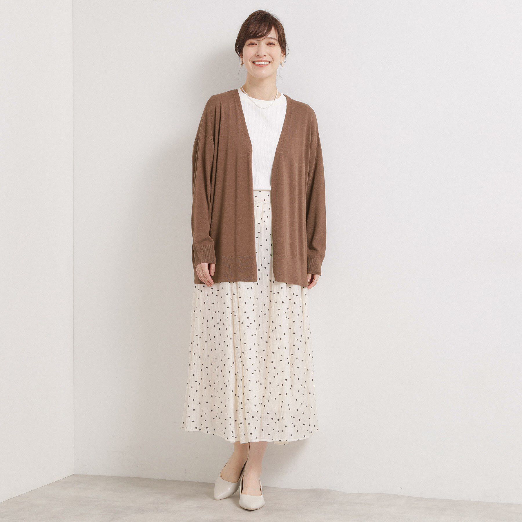 ITS&rsquo;DEMO「【手洗い可／アンチピリング】着流しカーディガン」|カーディガン|