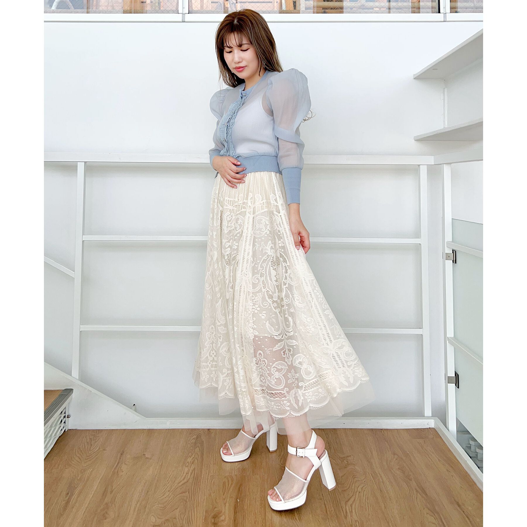 ESPERANZA「ラメチュールコンビサンダル 24SS」|サンダル|