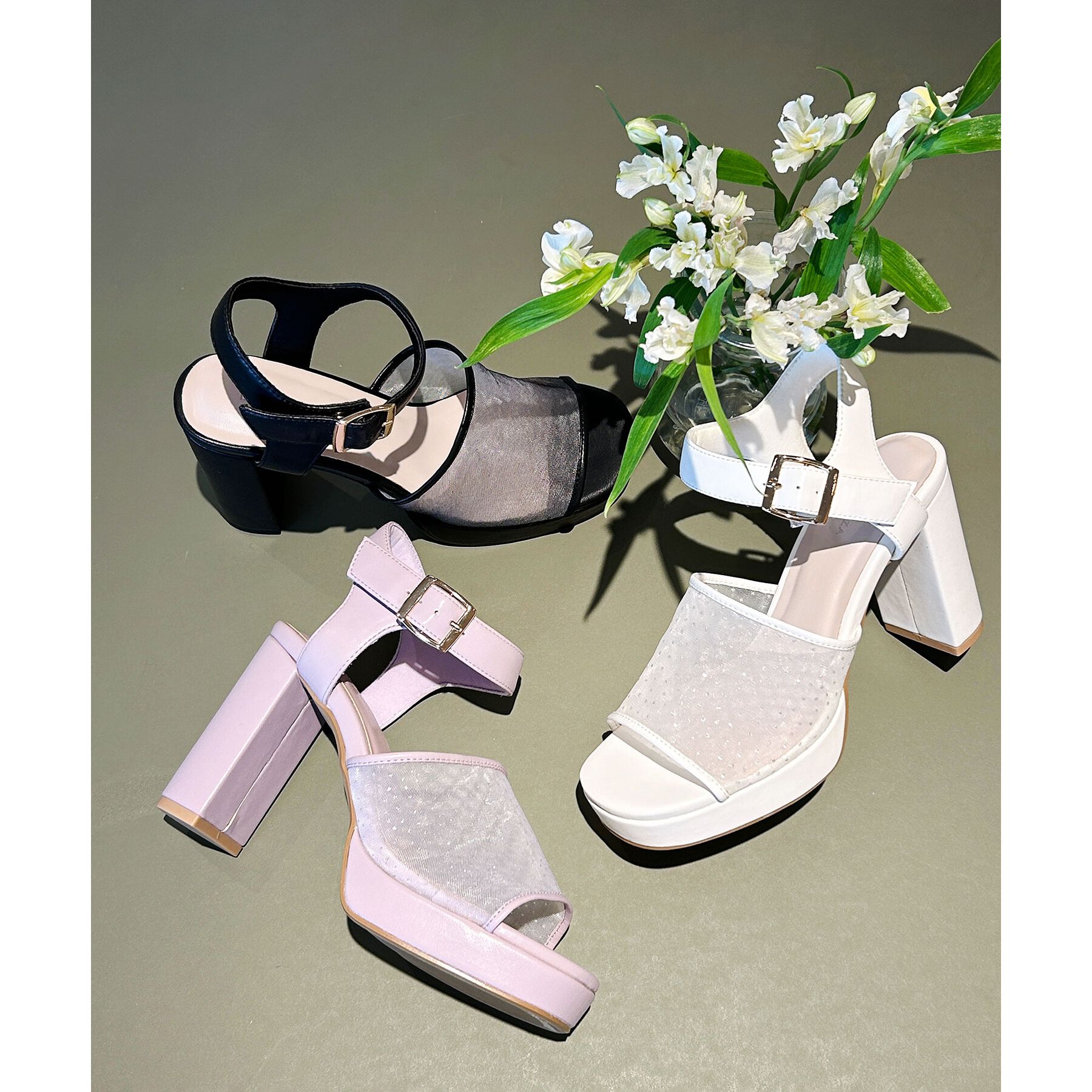 ESPERANZA「ラメチュールコンビサンダル 24SS」|サンダル|