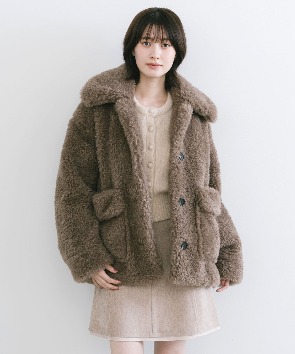 ココディール　ファーボアブルゾン　新品未使用タグ付き　サイズ2 ファーボアブルゾン｜PETAL ONLINE（ペタルオンライン）