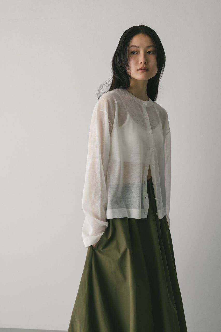 STYLEMIXER「ウォッシャブルリネンニットカーディガン」|カーディガン|