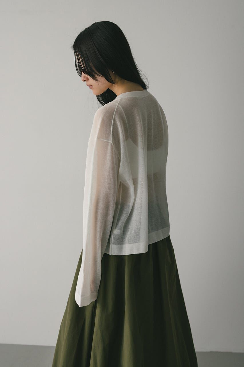 STYLEMIXER「ウォッシャブルリネンニットカーディガン」|カーディガン|