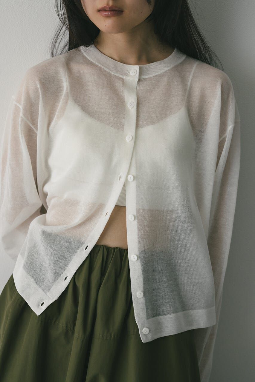 STYLEMIXER「ウォッシャブルリネンニットカーディガン」|カーディガン|